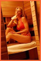 Our Infrared Sauna is a great way not only to burn calories and detox, but is also very relaxing.