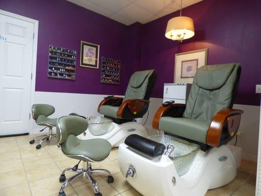 Pedicure area.