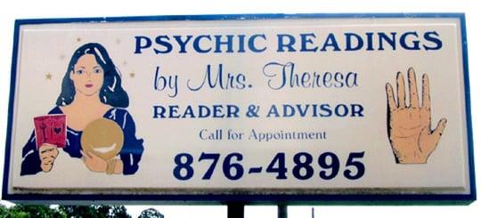 Psychic Readings by Mrs. Theresa