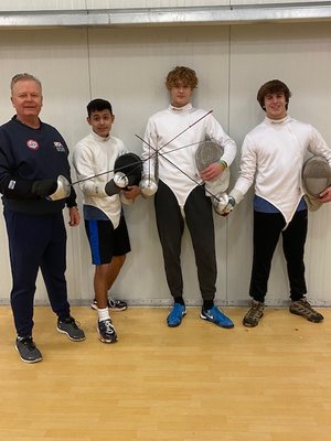 2022 Pope John Lions qualifiers for NJ Fencing HS Individual qualifiers