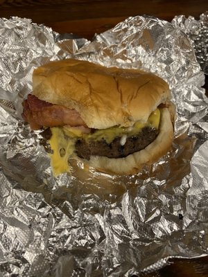 Sloppy mess of a burger