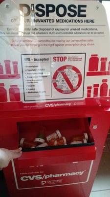 Drug take back box!