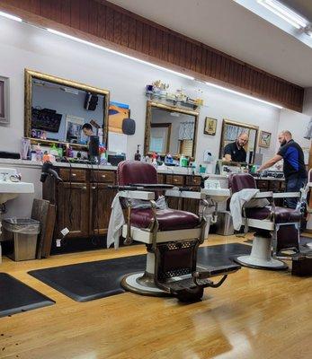 The other side of the barbershop