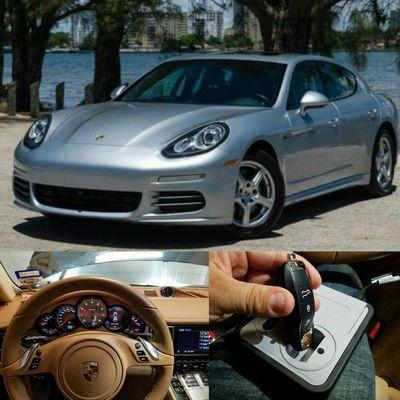 Replacement key made 2014 Porsche Panamera done on site.