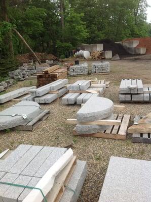 Granite Steps & posts sold at Look'N'Good