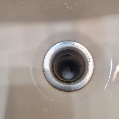 bathroom drain, plug missing