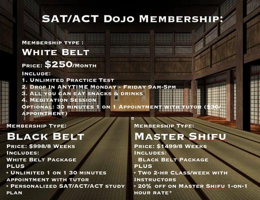 CAM's Summer Dojo goes by membership not by class. They also provide all you can eat at the tutoring center.