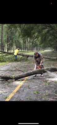 Hurricane relief helping clear the roads for first responders