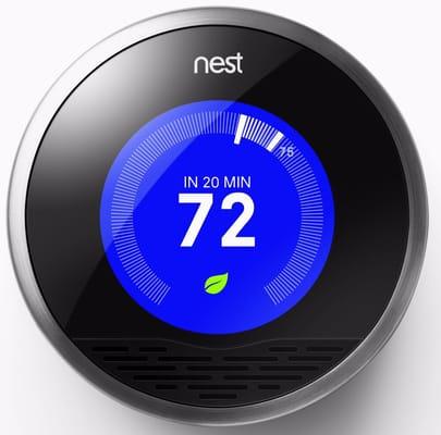 Meet the 3rd gen Nest Learning Thermostat. It's slimmer and sleeker with a bigger, sharper display. And it saves energy!!