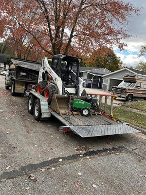 One of our landscaping rigs