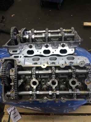 Brand new engine to be assembled and installed.