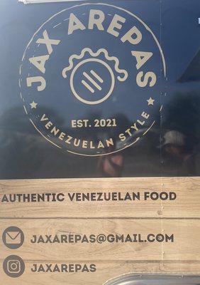 Jax Arepa contact info