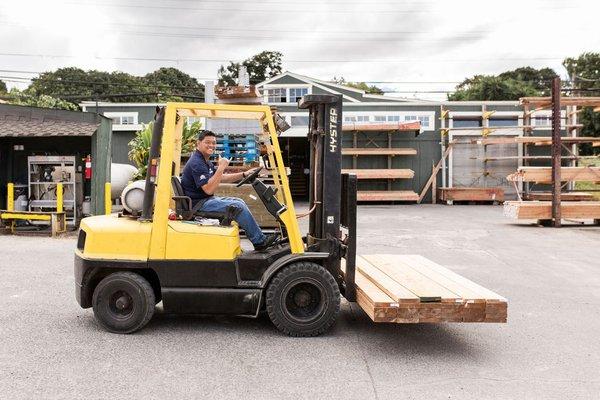 Moving lumber