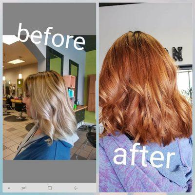 Blonde to Copper