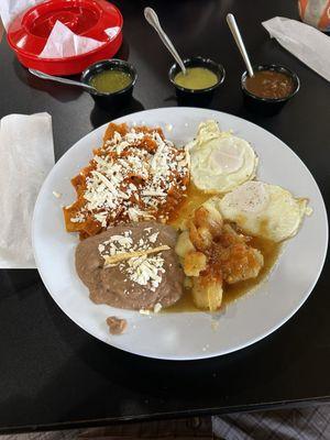 Chilaquiles and Eggs