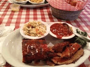 BBQ ribs combo for $8.99