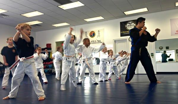 Little Ninja class works on fitness skills