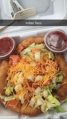 Indian Taco.  Yum!