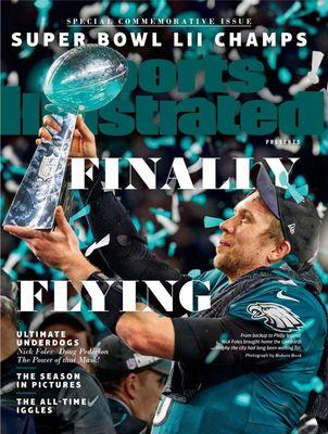 Sports Illustrated cover commemorating the Eagles' Super Bowl LII win in 2018 (2017 season).