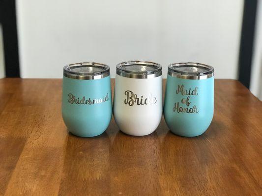 Bridal Party Wine Cups