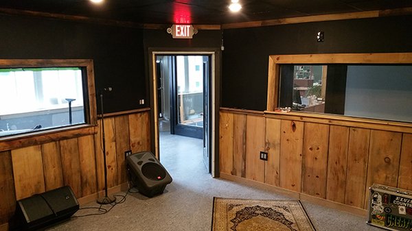 Music studio for lessons and rehearsal.