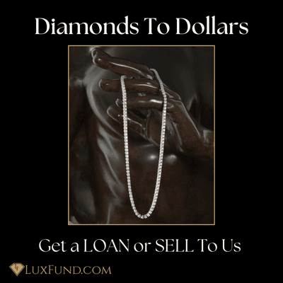 Turn your old jewelry into instant cash by using it as collateral on a loan or selling it to us. Luxfund is FAST, DISCREET, and SECURE.