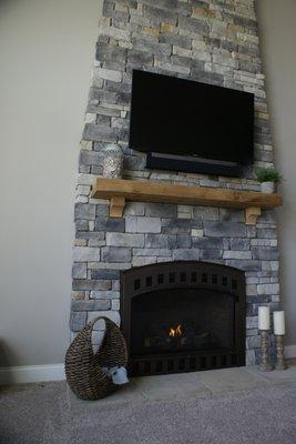 Reading Rock installs & services Heat-N-Glo and Heatilator fireplaces; and installs stone veneer.