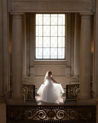 San Francisco city hall window shot