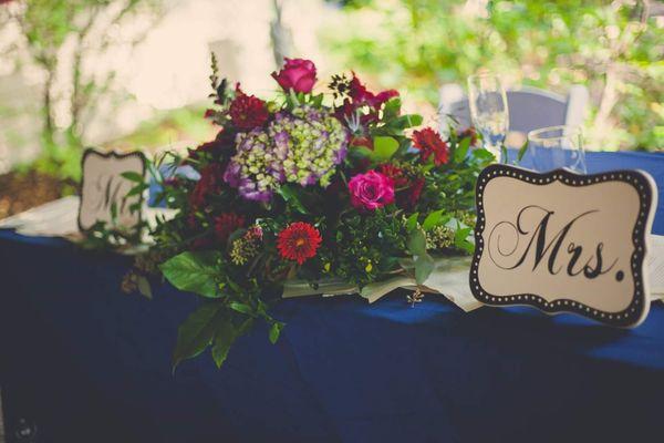 Sweet heart table piece.