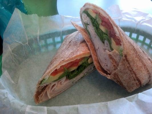 The is the Luna sandwich. Turkey with avocado. So good.