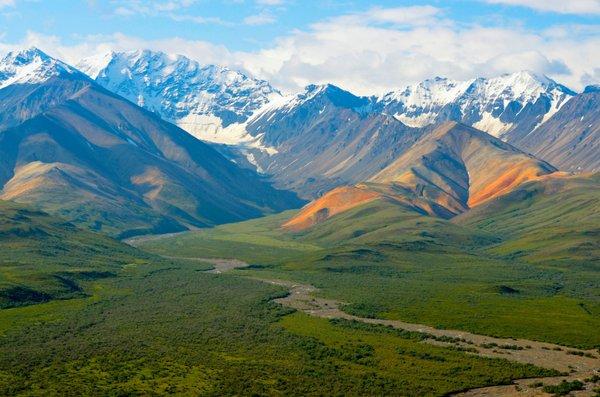 Irwin Nesoff travels the world to get his beautiful photographs.  This one is "Polychrome Vallery" from Alaska.