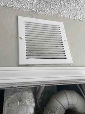 A dusty vent in need of some attention