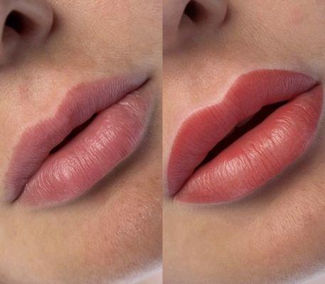 Lips permanent makeup