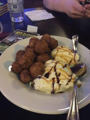 Cookies and cream - fried cookie dough and ice cream - so delicious!!