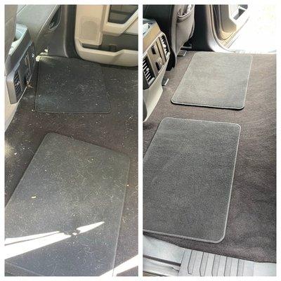 Here's a before and after of a truck that had pet hair everywhere.