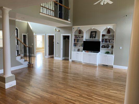 Refinished floors