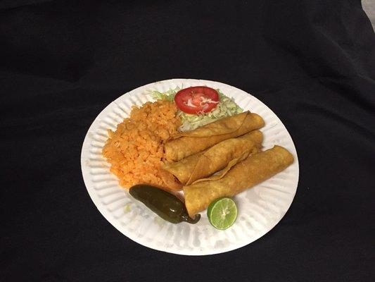 Flautas plate