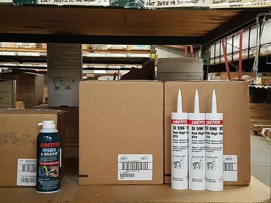 We are a Loctite distributor, stocking a variety of Loctite products as well as other adhesives and sealants.