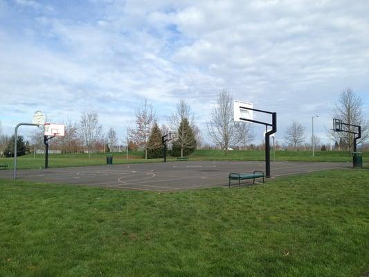 Basketball court.