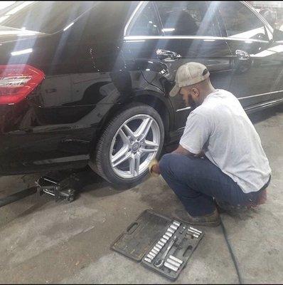 Tire installation