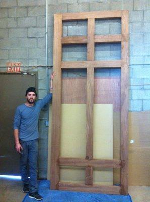 10 foot Mahogany door for a museum entrance in New York