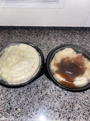 Mashed Potato and Cole Slaw