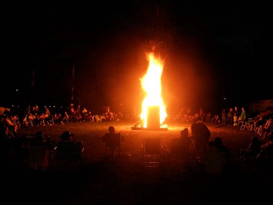 Labor Day weekend bonfire