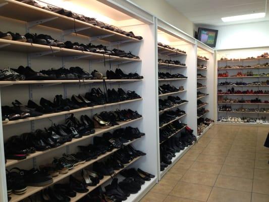 Shoes are well organized