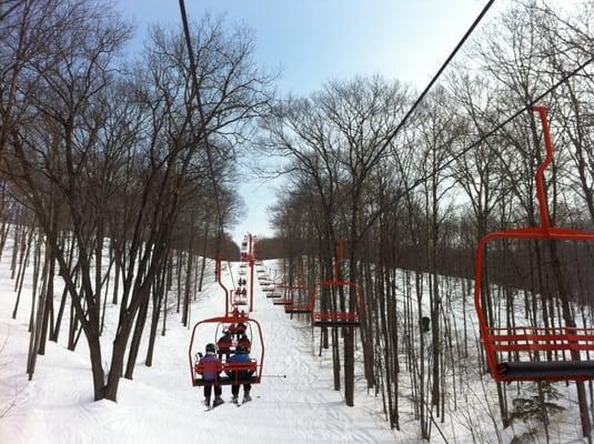 One of the lifts on the right side of the hills