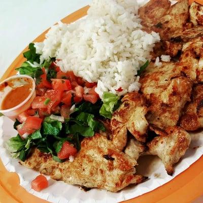 Grilled Chicken w/ rice and salad