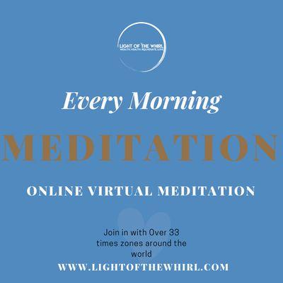 Online virtual meditation.