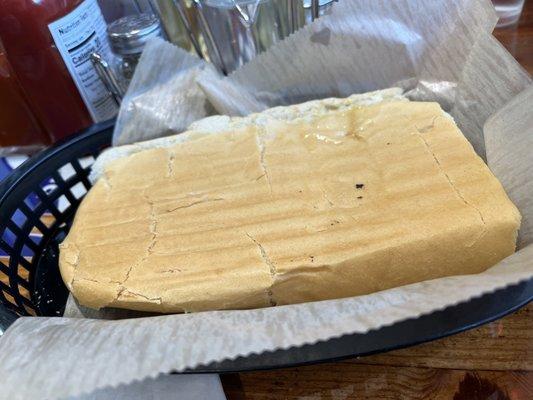 Cuban bread that comes with breakfast platter (HUGE)