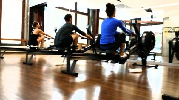 Rowing at OMpower.