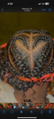 Braided heart halo